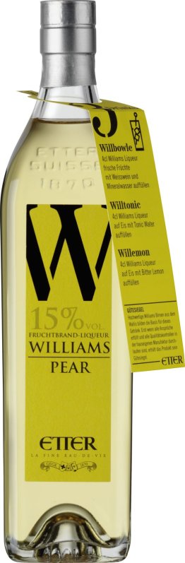 Etter New Generation Williams Fruchtbrand-Liqueur 15% 35cl Car x6