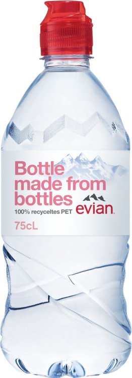 Evian Flipcap 75 cl PET 75cl Car x6