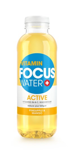 FOCUSWATER ACTIVE Ananas & Mango 50cl Car x12