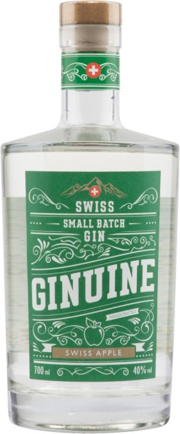 Ginuine Gin Swiss Apple 40% 70cl Car x6