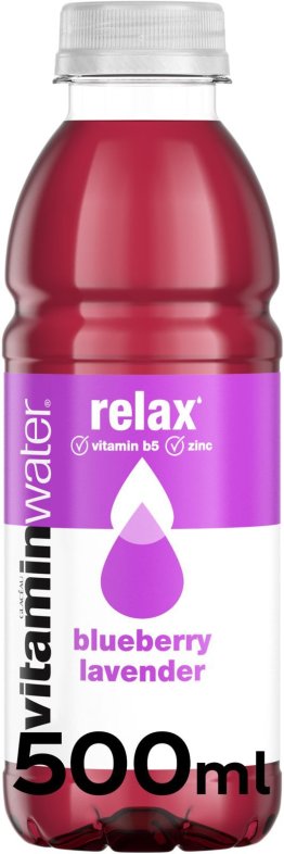 Glaceau Vitaminwater Relax Heidelbeere & Lavendel 50cl Car x12