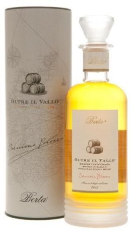 Grappa Berta oltre in Vallo Affinata in botti di Whisky 43% 70cl Car x6