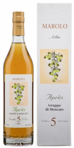 Grappa Marolo Moscato Après 2016 42% 70cl Car x6