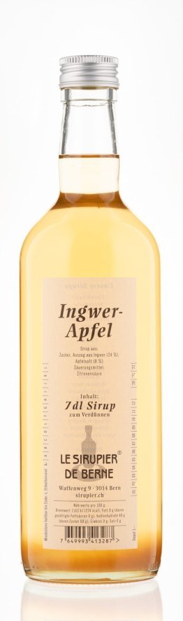 Ingwer-Apfel Sirup Le Sirupier de Berne * 70cl HARx15