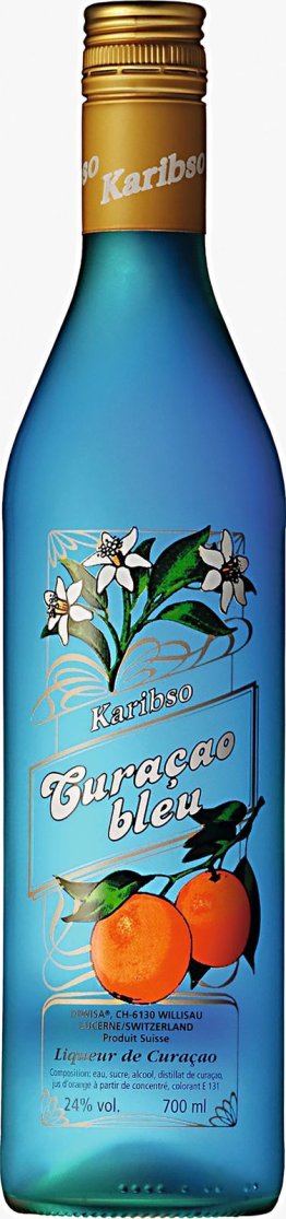 Karibso Curaçao Bleu Liquer 24% 70cl Car x6