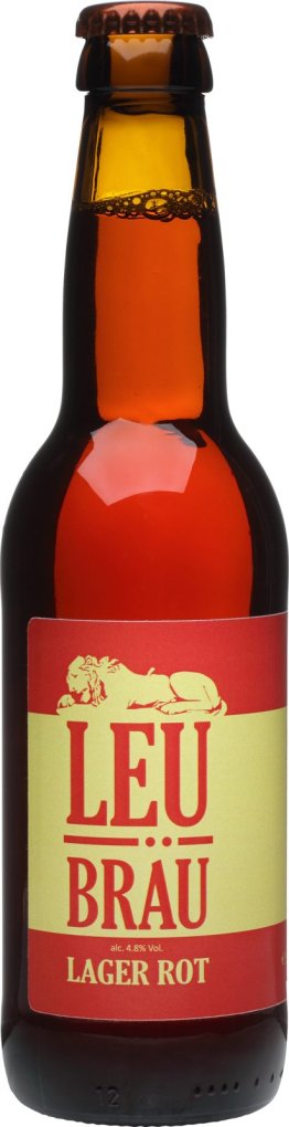 Leu Bräu Lager rot Amber 33cl Car x24
