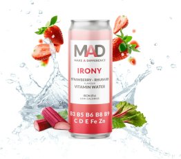 MAD Irony Strawberry-Rhubarb Dosen * 33cl Car x24
