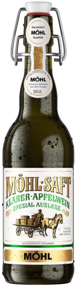 Möhl Saft klarer Apfelwein Bügel 50cl HARx15