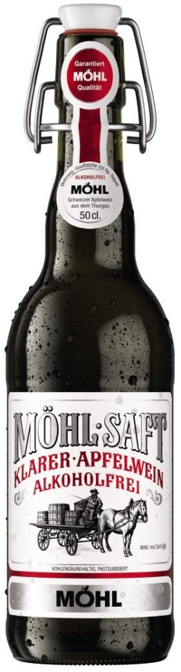 Möhl Saft klarer Apfelwein alkoholfrei 50cl HARx15