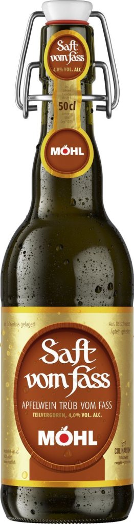 Möhl Saft vom Fass trüb Bügel 50cl HARx15