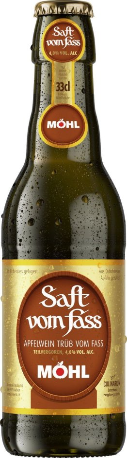 Möhl Saft vom Fass trüb alkoholfrei 8-Pack 33cl Car x8