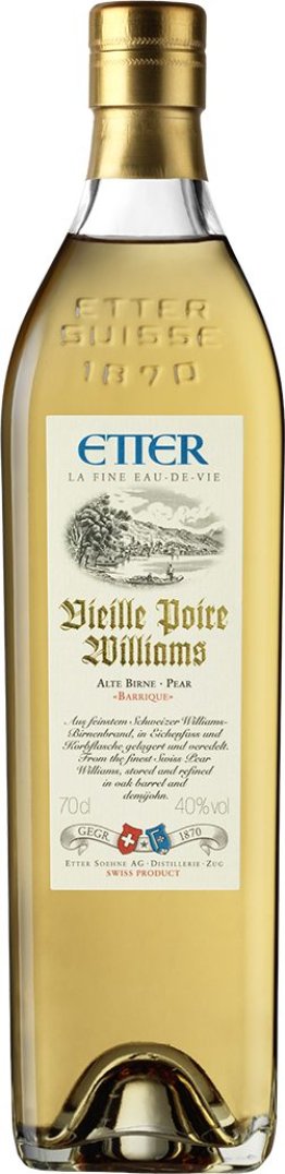 Original Etter Vieille Poire Williams 40% 70cl Car x6