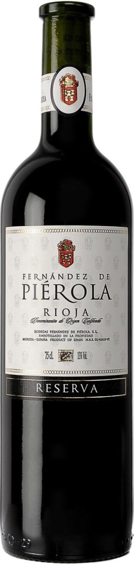 Pierola Rioja Reserva DOCa Bodega Fernandez de Pierola 75cl Car x6