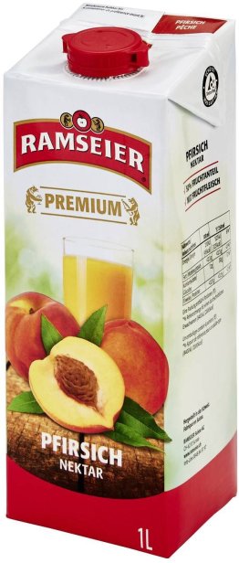 Ramseier Pfirsich-Nektar * 100cl CAR x4