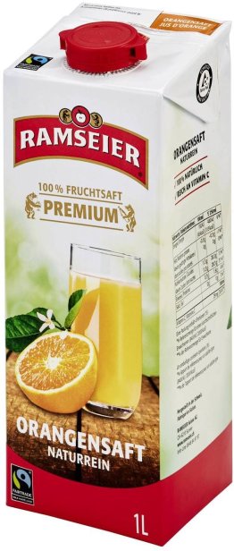 Ramseier Premium Orangensaft TE Max Havelaar 100cl Car x12