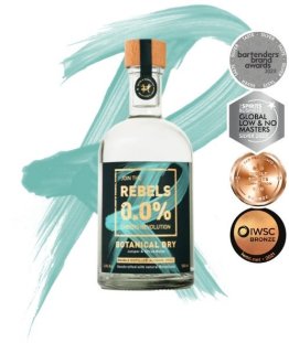 Rebels 0.0 % BOTANICAL DRY Gin Alternative 50cl Car x6
