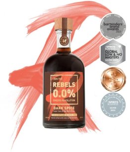 Rebels 0.0 % DARK SPICE Rum Alternative 50cl Car x6