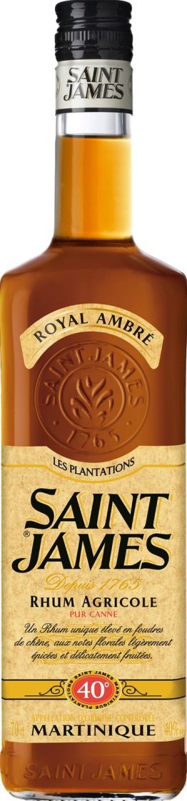 Rhum Saint James Agricole Royal Ambre 40% 70cl Car x6