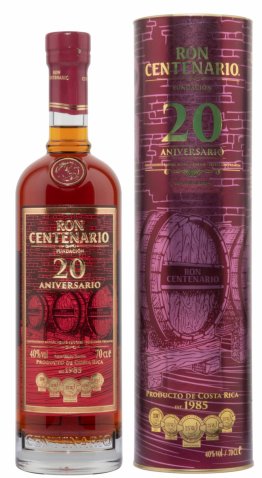 Ron Centenario 20 years Solera Fundacion 40% 70cl Car x6