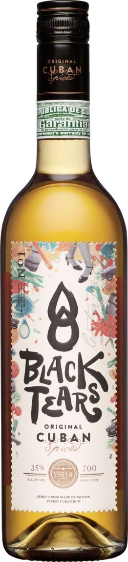 Rum BLACK TEARS Cuban Spiced 35% 70cl Car x6