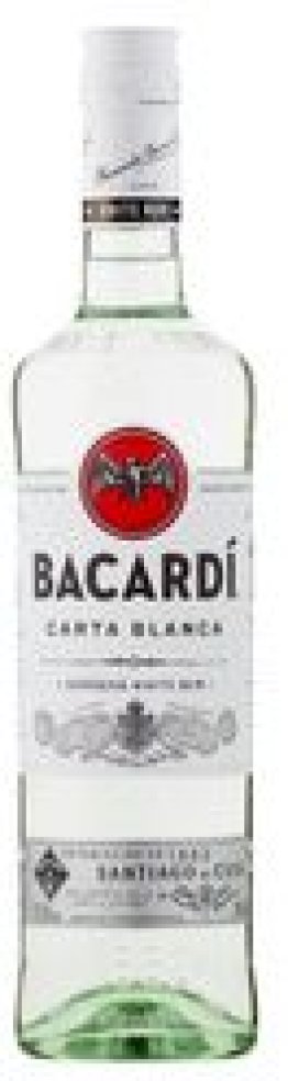 Rum Bacardi Carta blanca 37.5% 70cl Car x6