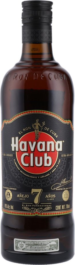 Rum Havana Club braun 7 Años Corporation Cuba Ron 40% 70cl Car x6