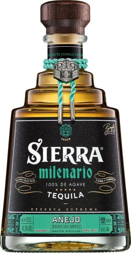 SIERRA Tequila Milenario Anejo * 41.5% 70cl Car x3