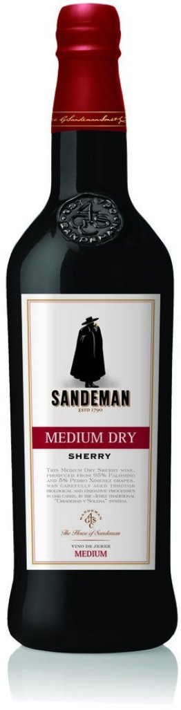 Sherry Med. Dry Sandeman * 15% 75cl Car x6