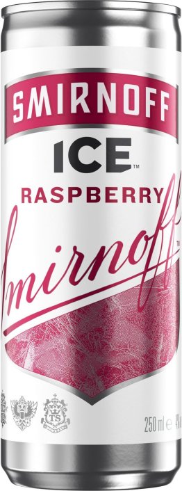 Smirnoff Ice Rasperry Dosen * (Festlieferung: Rücknahme nur ganze Kartons) 4% 25cl Car 6x4