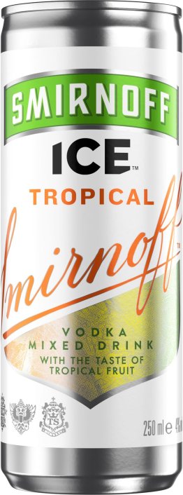 Smirnoff Ice Tropical Dosen * (Festlieferung: Rücknahme nur ganze Kartons) 4% 25cl Car x24