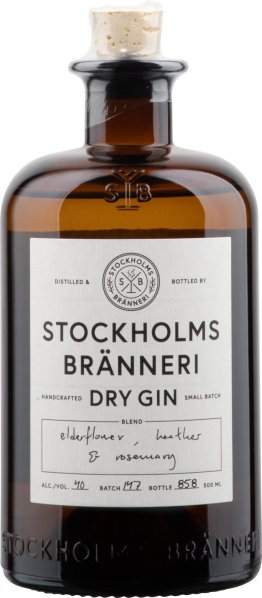 Stockholms Brännerie Dry Gin 40% 50cl Car x6