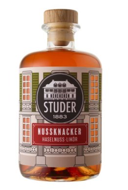 Studer Nussknacker Haselnuss-Likör 28% 50cl Car x6