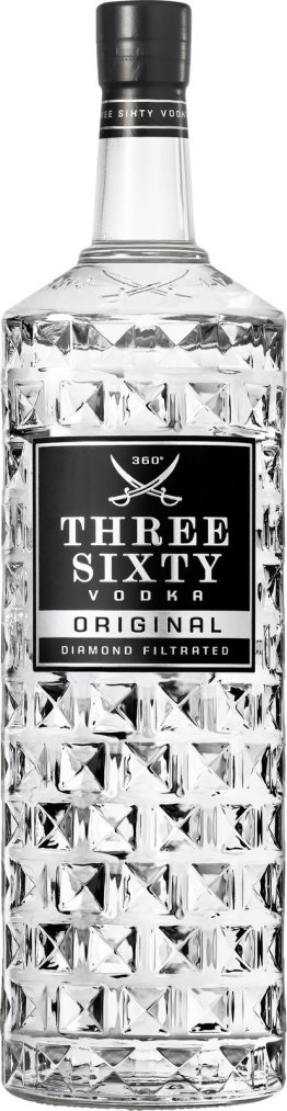 THREE SIXTY Vodka * 37.5% 70cl Car x6