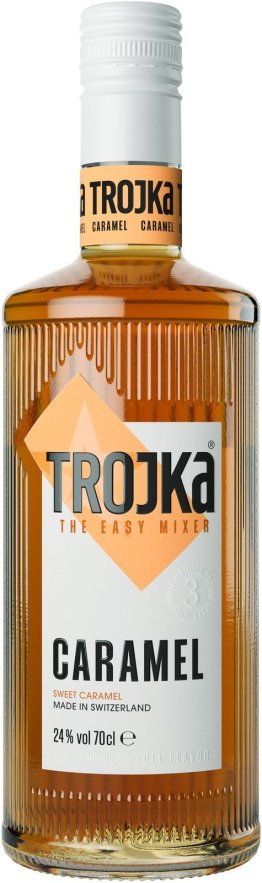 TROJKA Vodka Caramel 24% 70cl Car x6