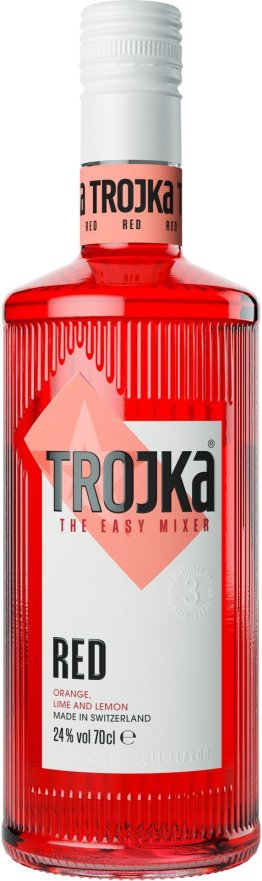 TROJKA Vodka Red 24% 70cl Car x6