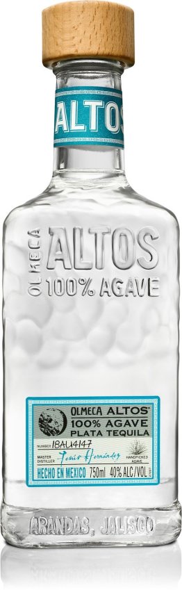 Tequila Olmeca Altos Plata 100% Agave * 38% 70cl Car x6
