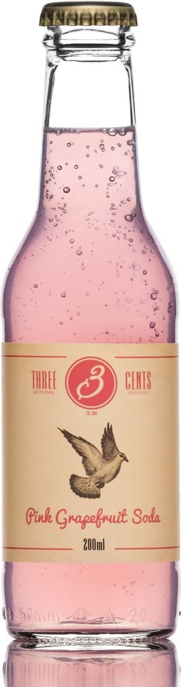Three Cents Pink Grapefruit Soda * 20cl Car x24