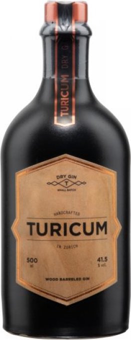 Turicum Wood Barreled Gin 41.5% 50cl Car x6