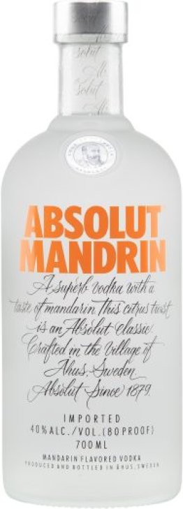 Vodka Absolut Mandarin * 40% 70cl Car x6