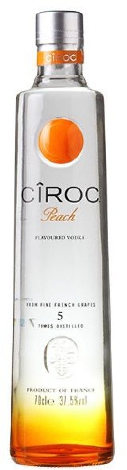 Vodka Cîroc Peach Flavoured 37.5% 70cl Car x6