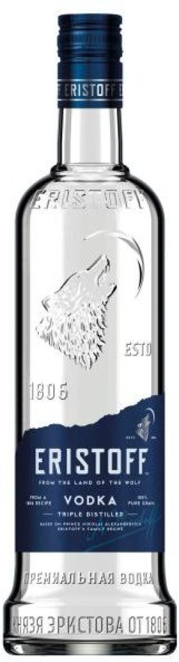 Vodka Eristoff 37.5% 70cl Car x6