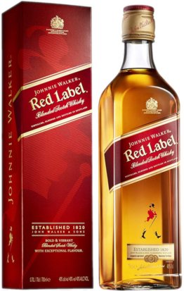 Whisky J. Walker Red Label Blended Scotch 40% 70cl Car x6