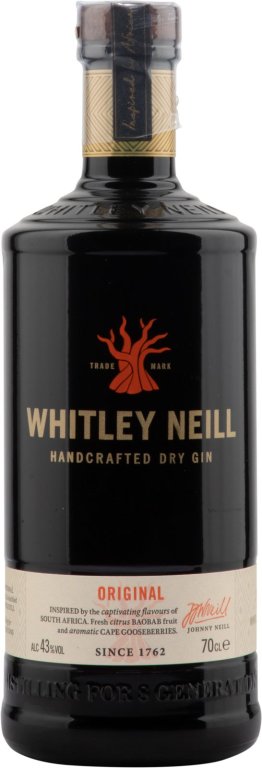 Whitley Neill Handcrafted Dry Gin 43% 70cl Car x6