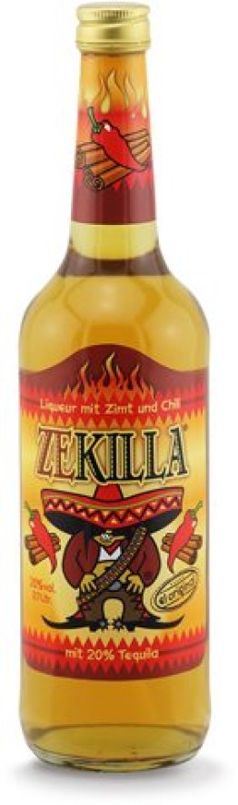 Zekilla (Tequila-Zimt Likör mit Chili) 20% 70cl Car x6