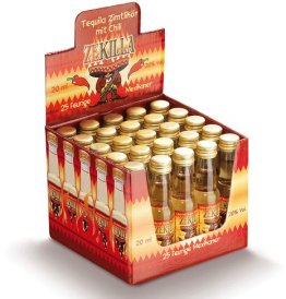 Zekilla Tequila-Zimt Likör mit Chili 20% 2cl Car x25