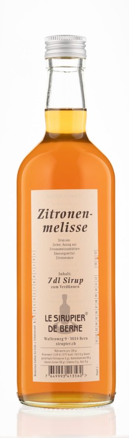 Zitronenmelisse Sirup Le Sirupier de Berne 70cl HARx15