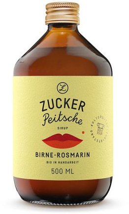 Zuckerpeitsche Birne-Rosmarin Bio 50cl Car x6